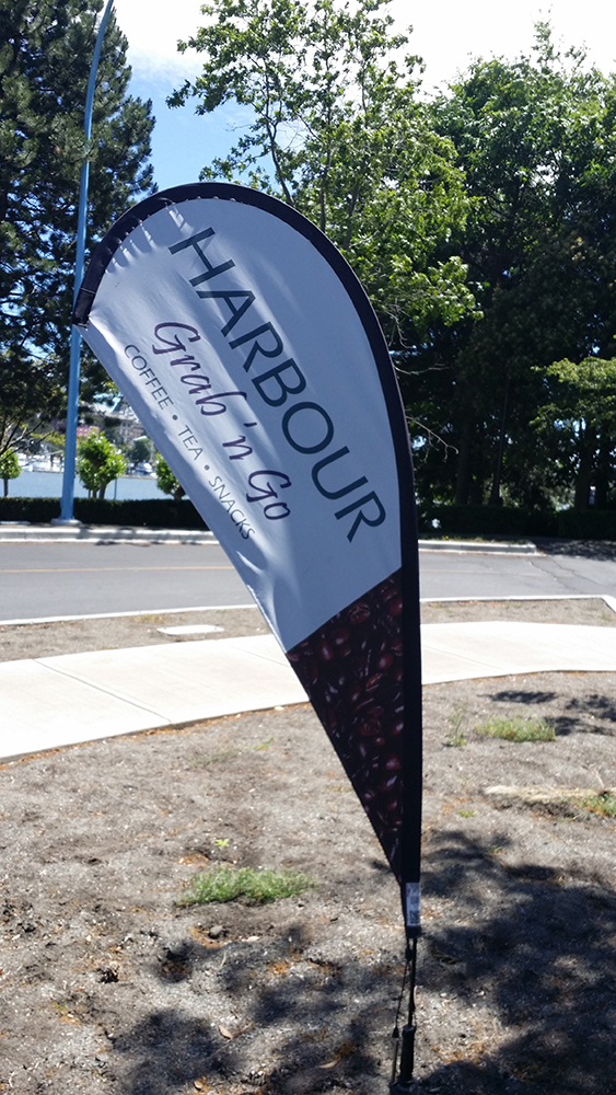harbour grab and go banner flag