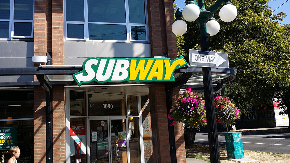 subway channel letters retail sign