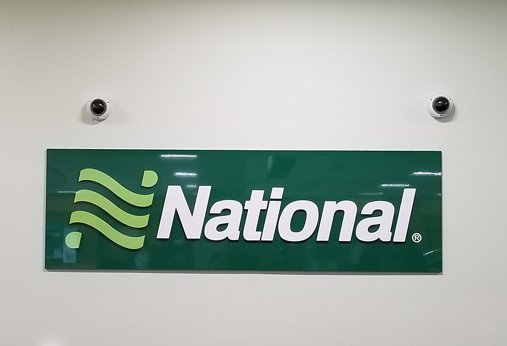 national 3d wall sign