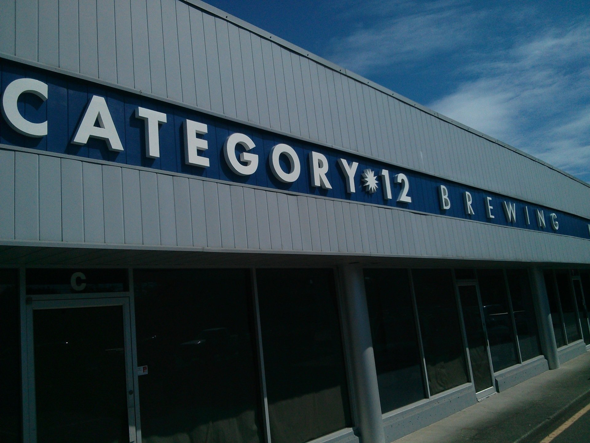 category 12 brewing outdoor 3d letters sign