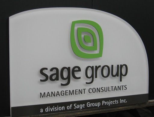 sage group management 3d acrylic sign
