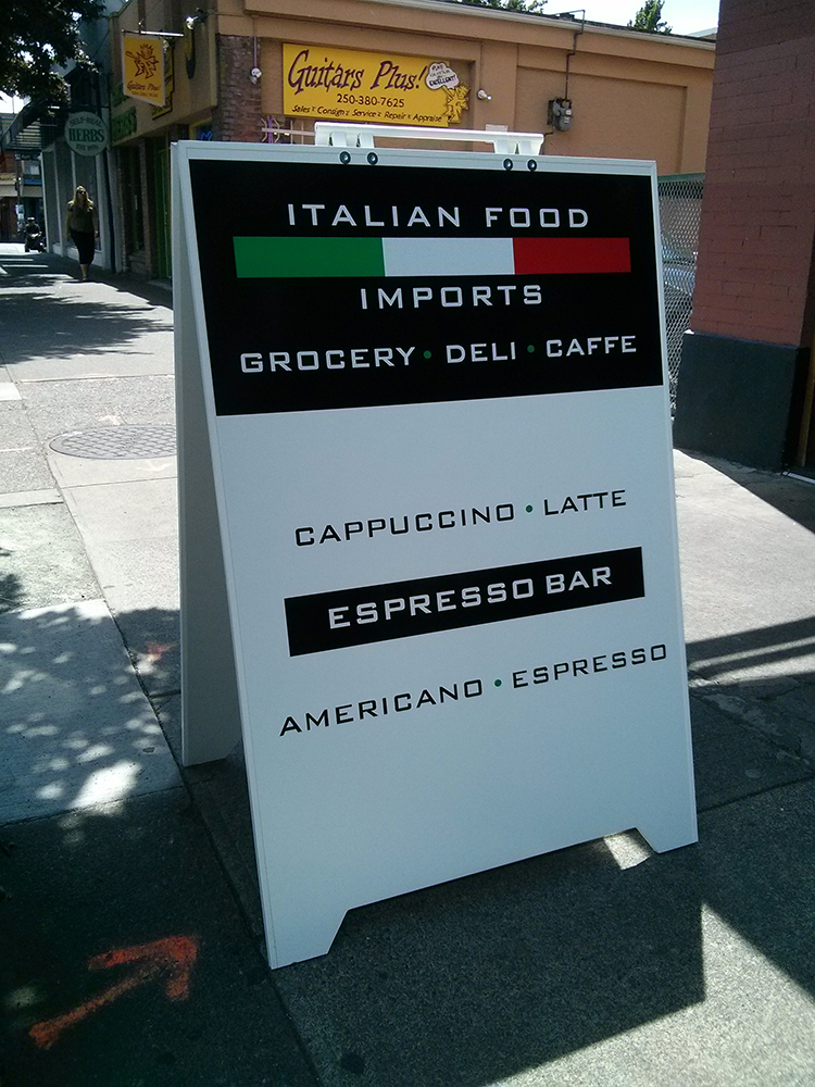 italian food imports a frame