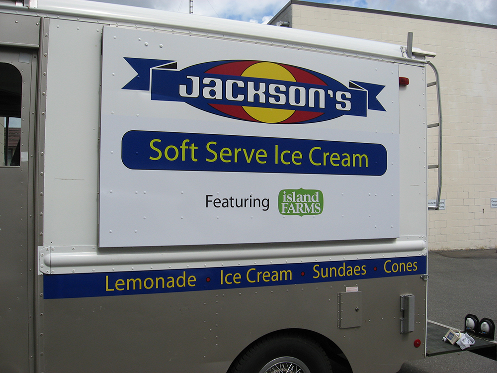 jacksons ice cream truck wrap