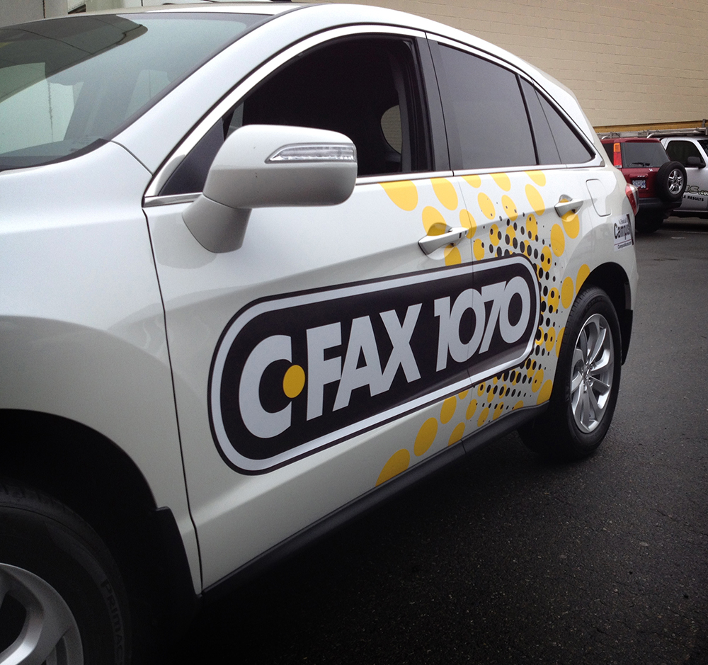 cfax 1070 vehicle wrap